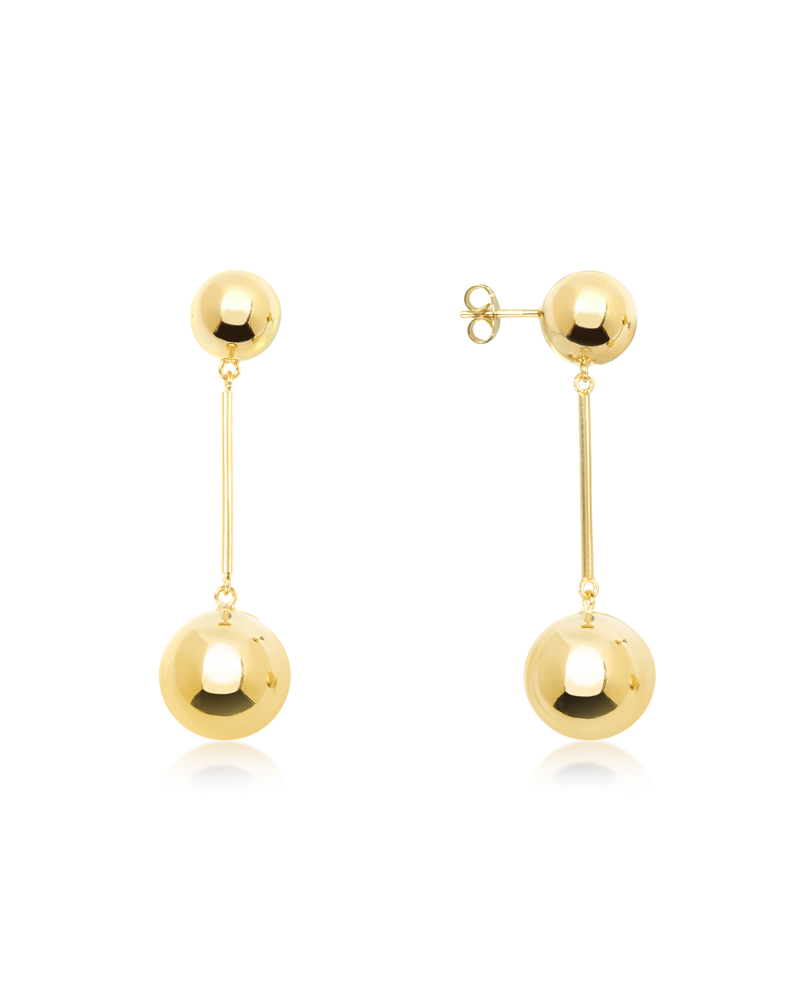 

Gold Small Sphere Drop Earrings