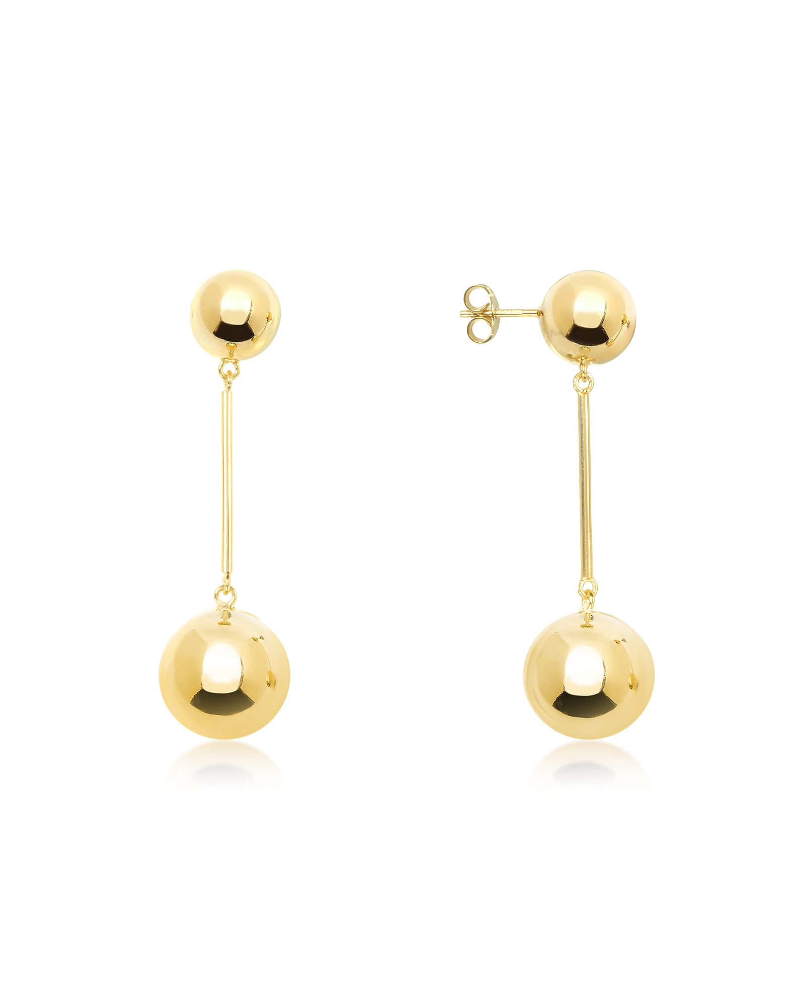 

Gold Small Sphere Drop Earrings