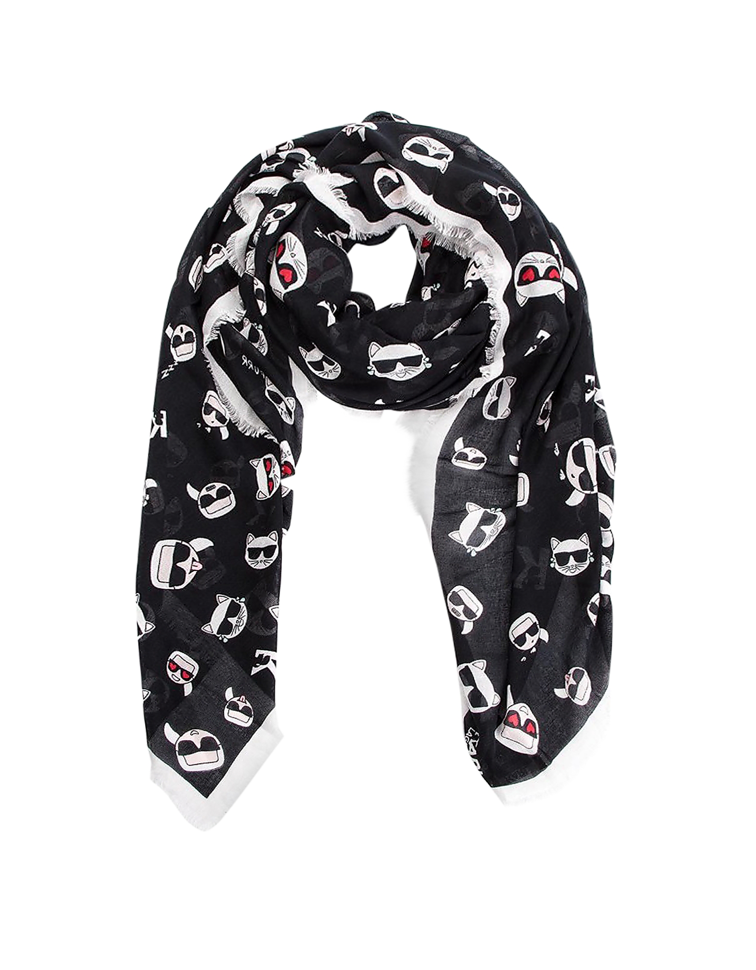 

K/Ikonik Allover Print Modal and Cashmere Stole