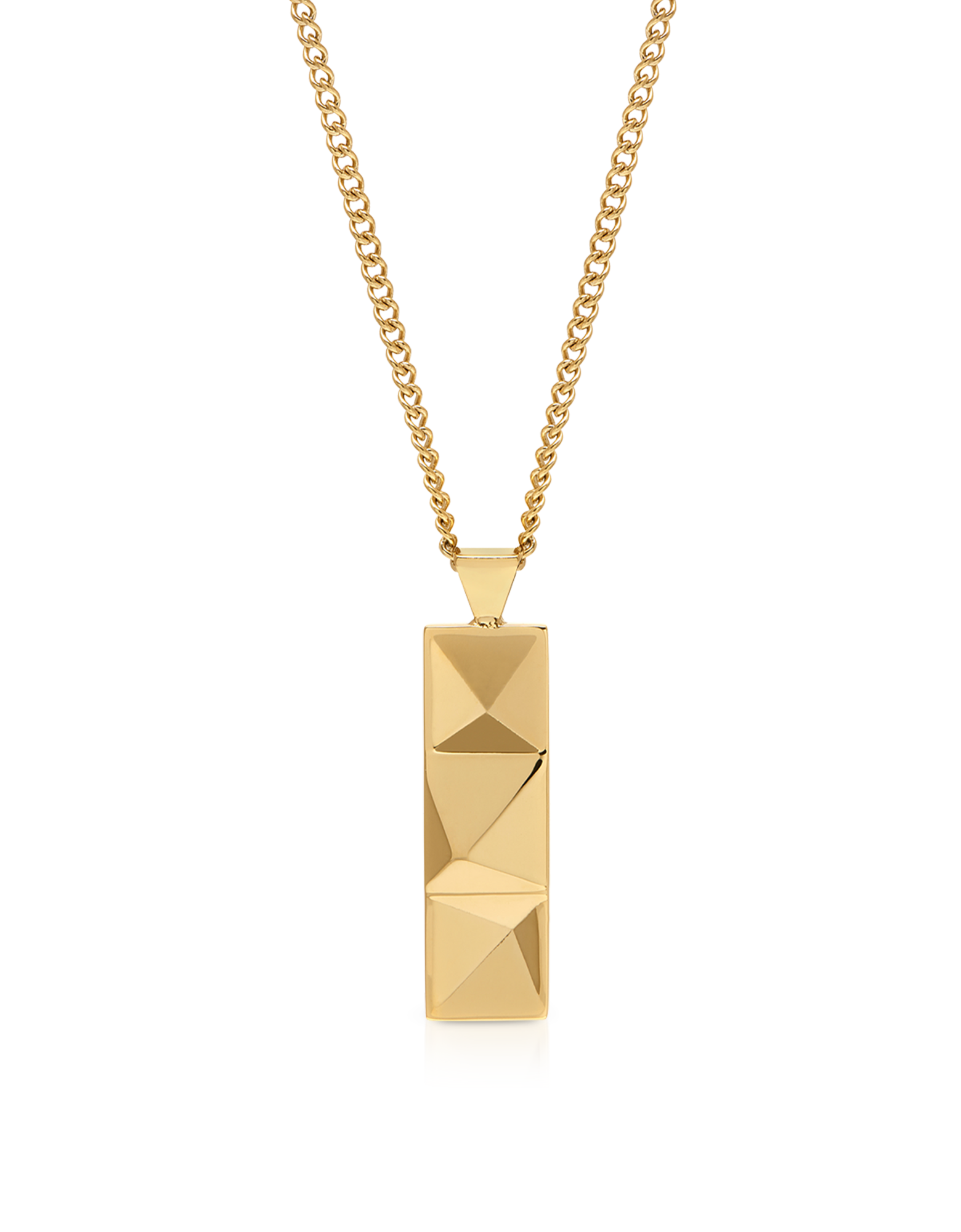 

In’N’Out Tag Necklace Yellow Gold