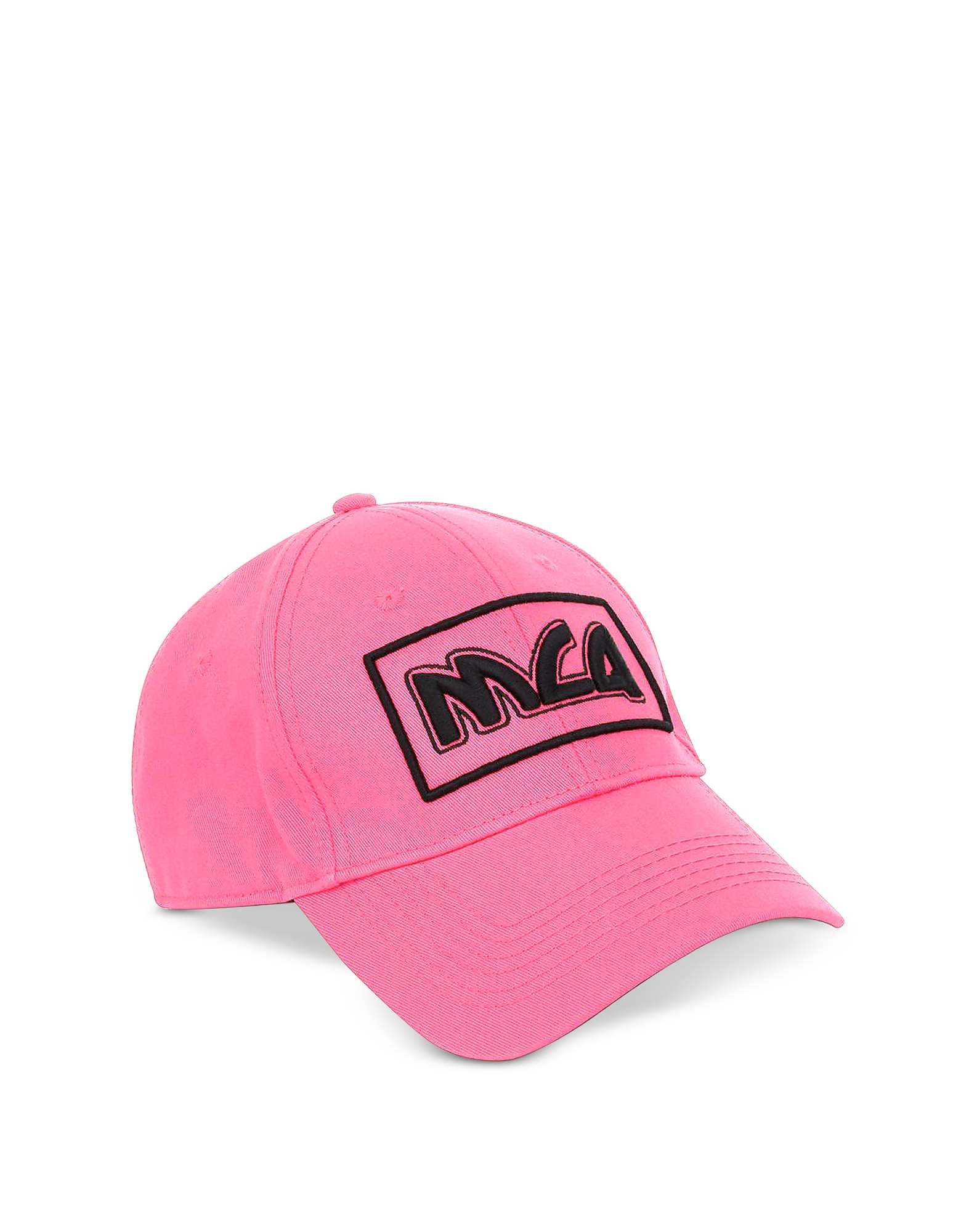

Neon Pink Metal Logo Cotton Baseball Cap