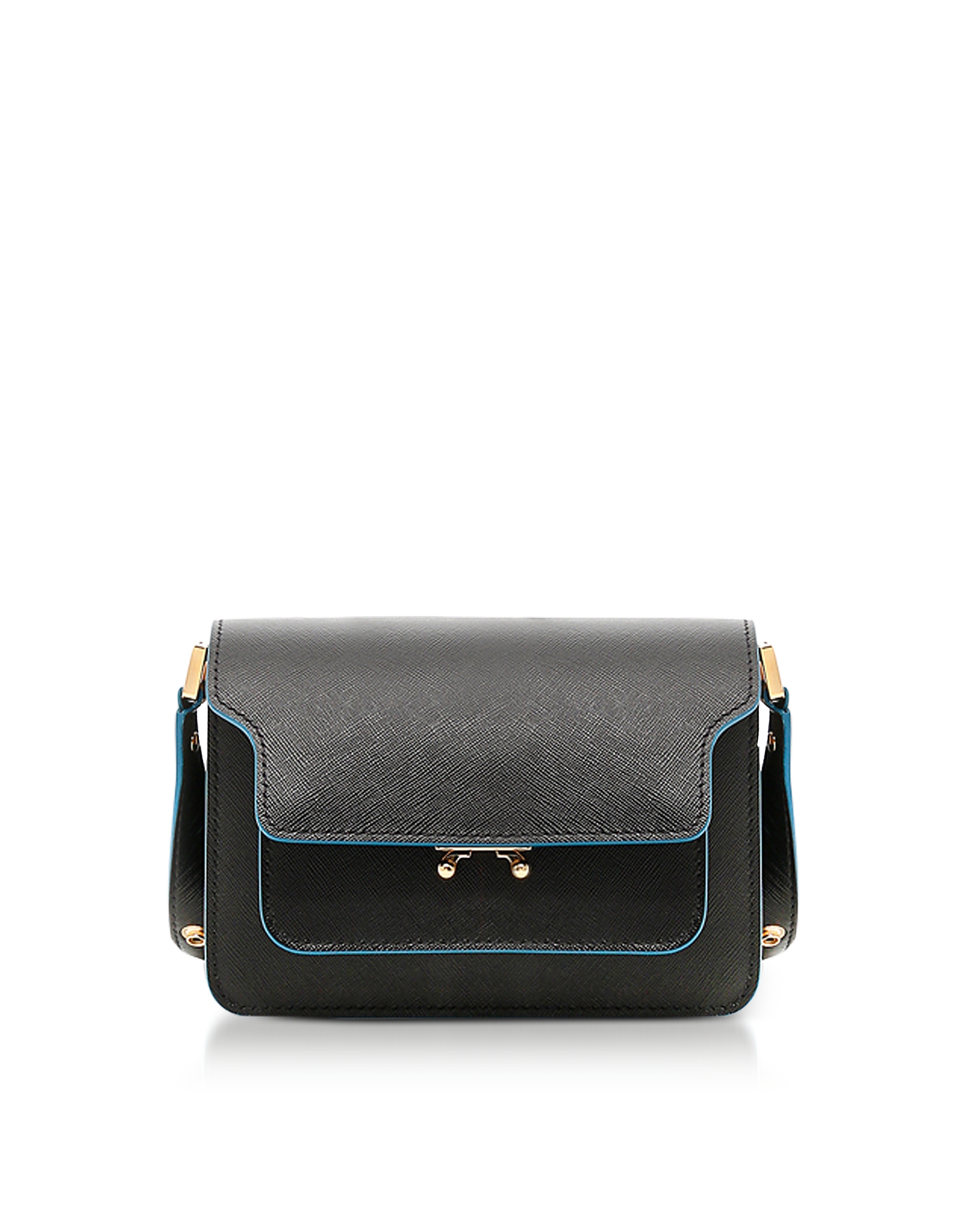 

Black Saffiano Leather Mini Trunk Bag