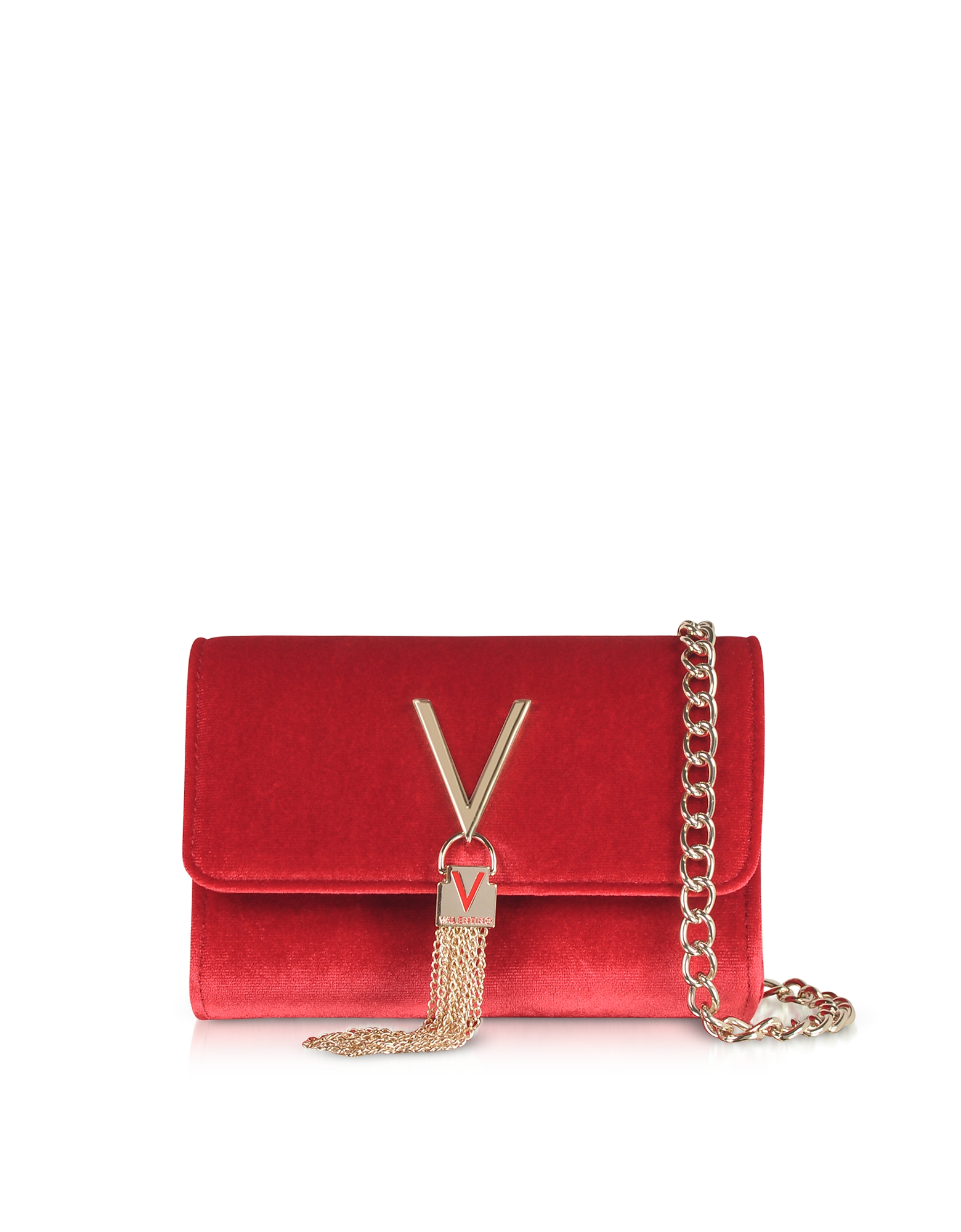 

Marilyn Velvet Small Shoulder Bag, Red