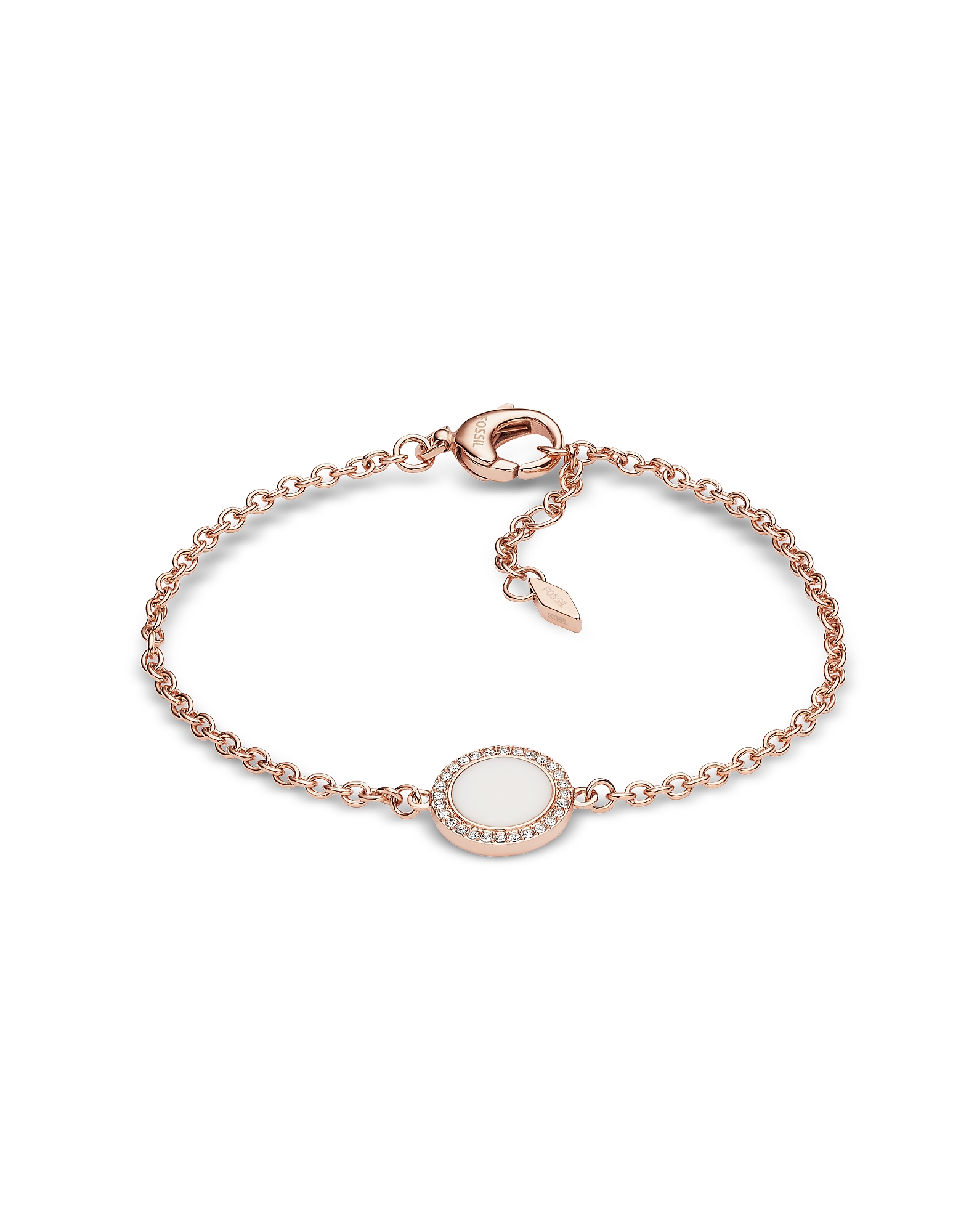 

Stone Glitz Chain Women's Bracelet, Rose gold