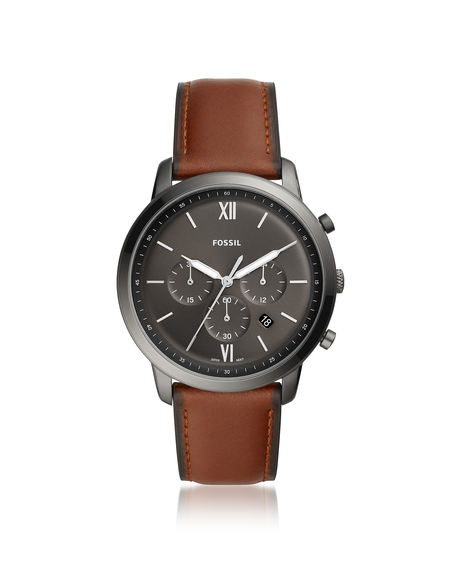 

Neutra Chronograph Vintage Brown Leather Watch