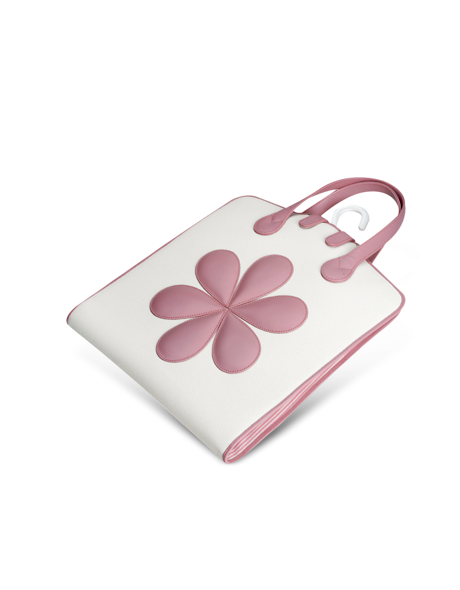 

Pink Flower Baby Garment Bag, White