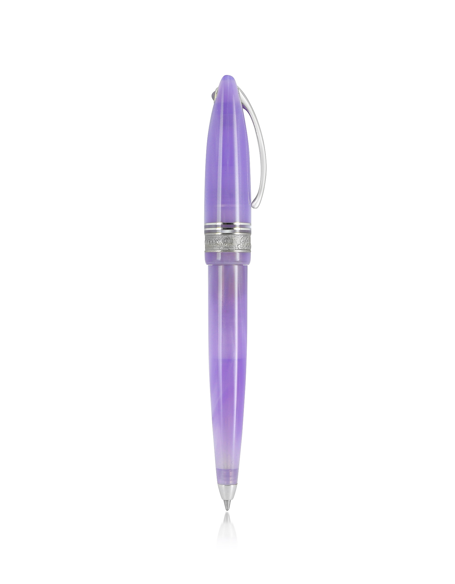 

Ego 12.5 Mini Resin and Sterling Silver Ballpoint Pen, Purple