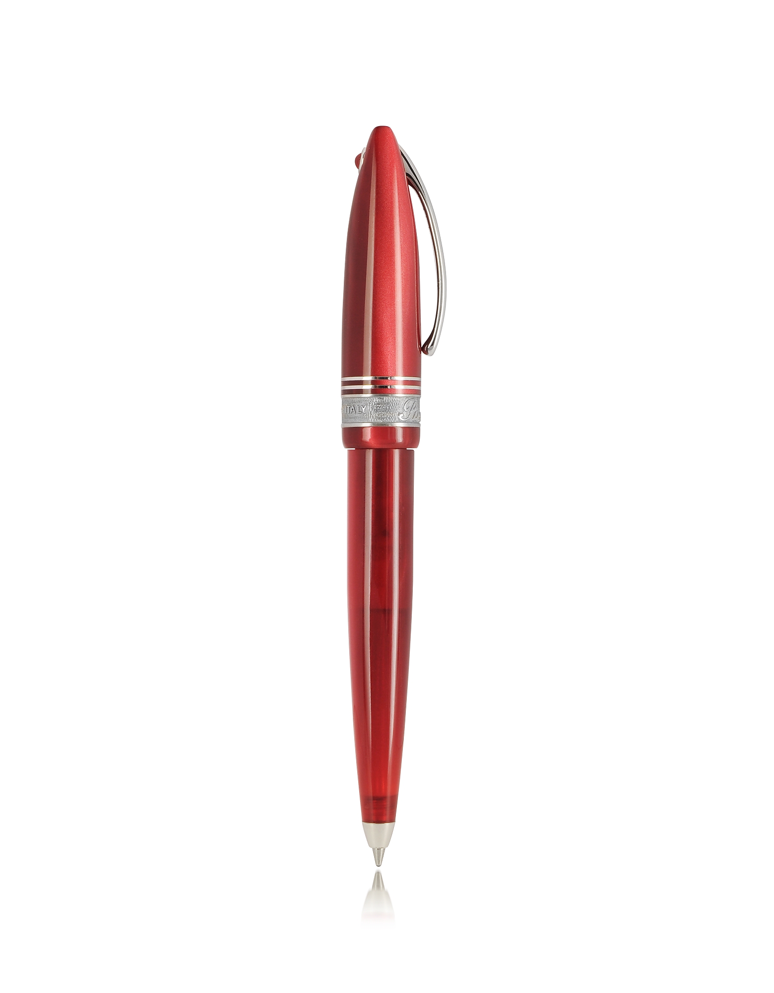 

Ego 12.5 Red Mini Resin and Sterling Silver Ballpoint Pen