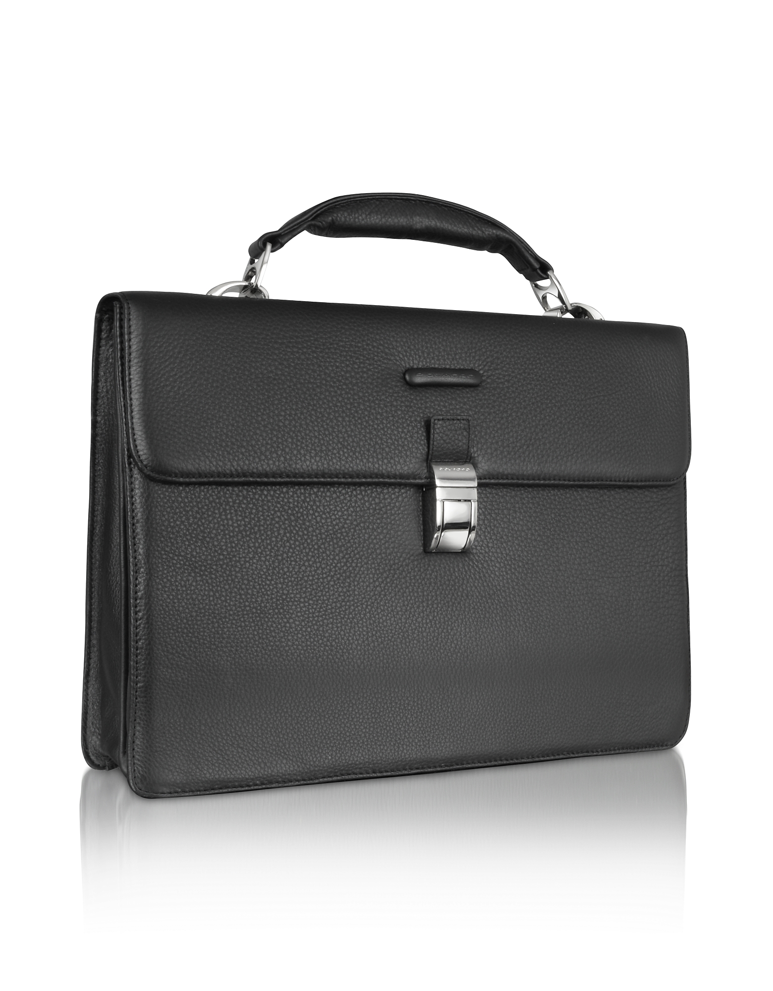

Modus - Black Leather Laptop Briefcase