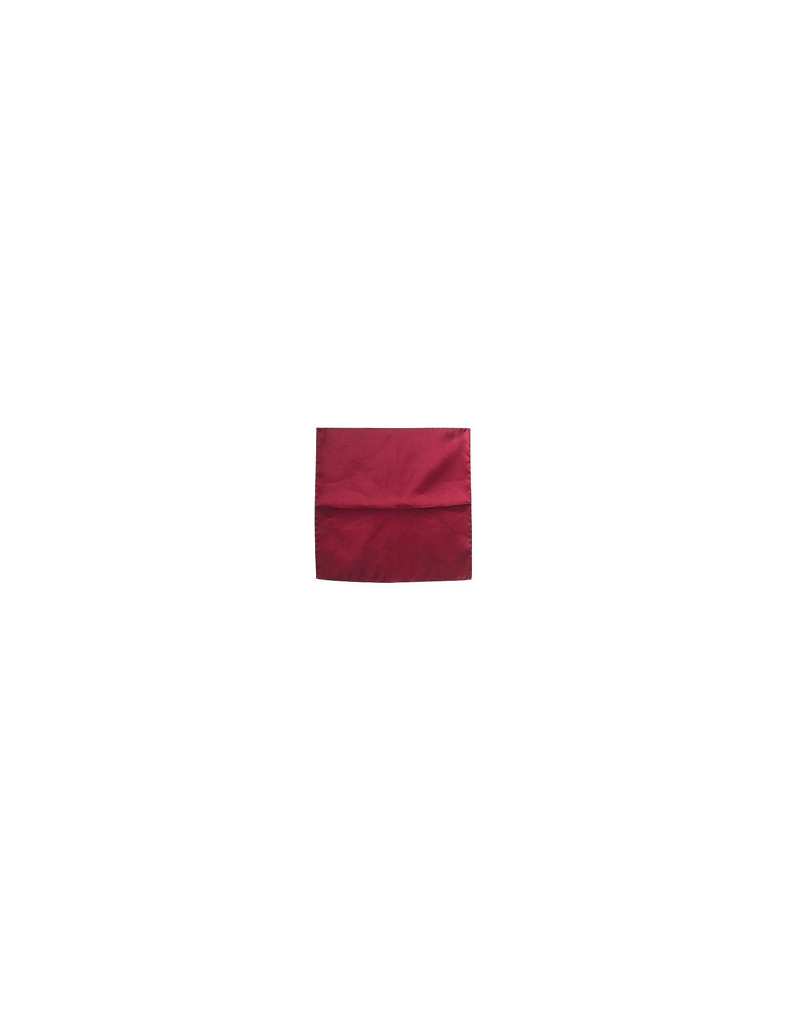 

Cranberry Silk Pocket Square
