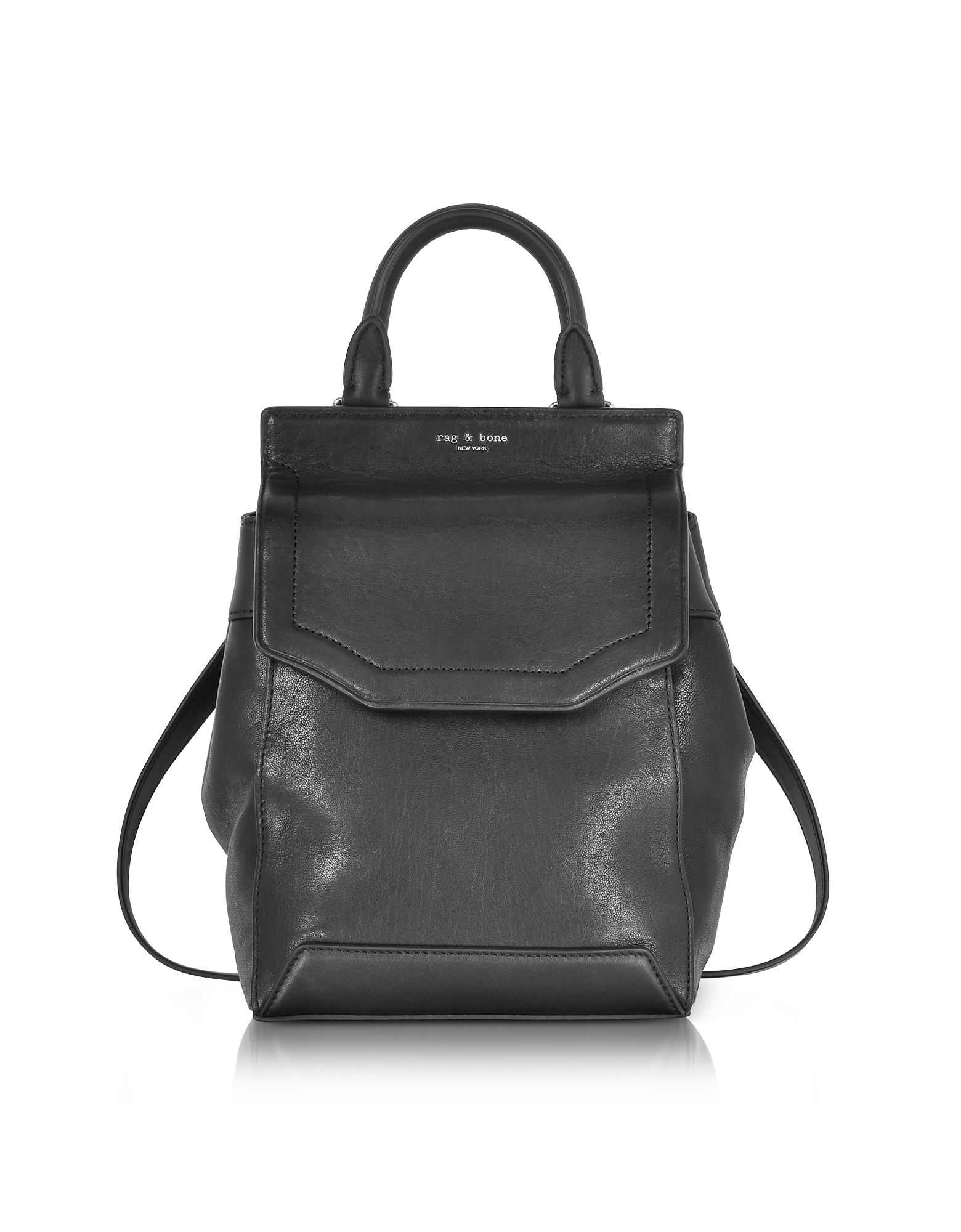 

Black Leather Small Pilot Backpack II