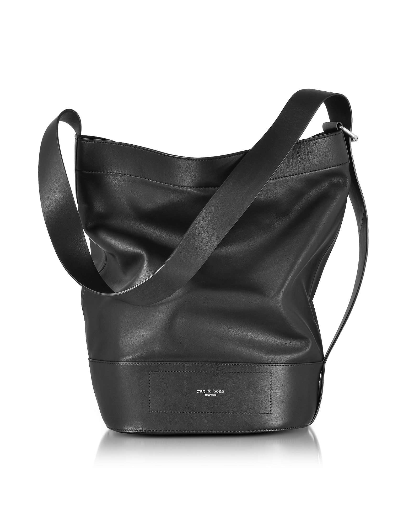 

Black Leather Walker Sling Bucket Bag