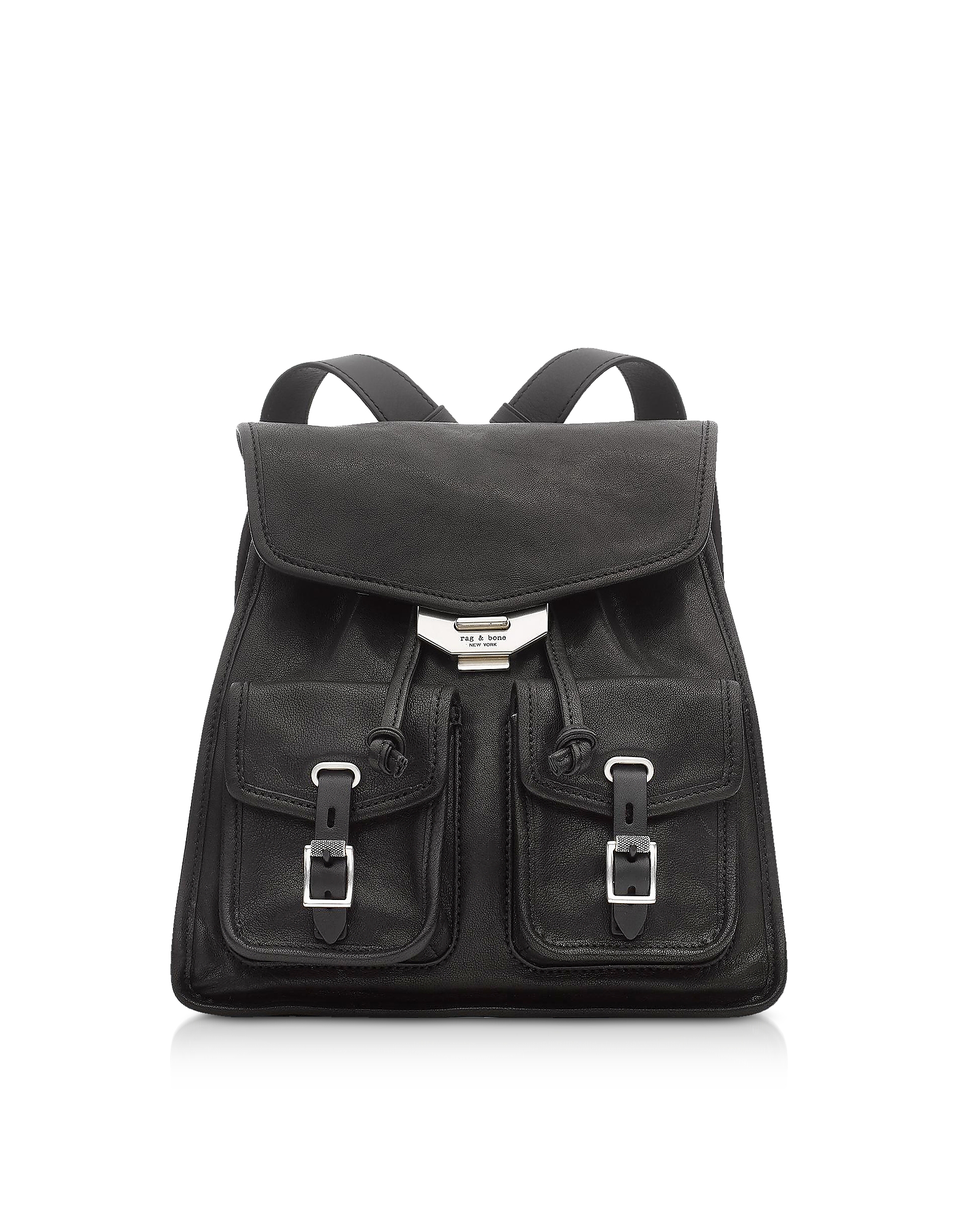 

Black Leather Field Small Backpack