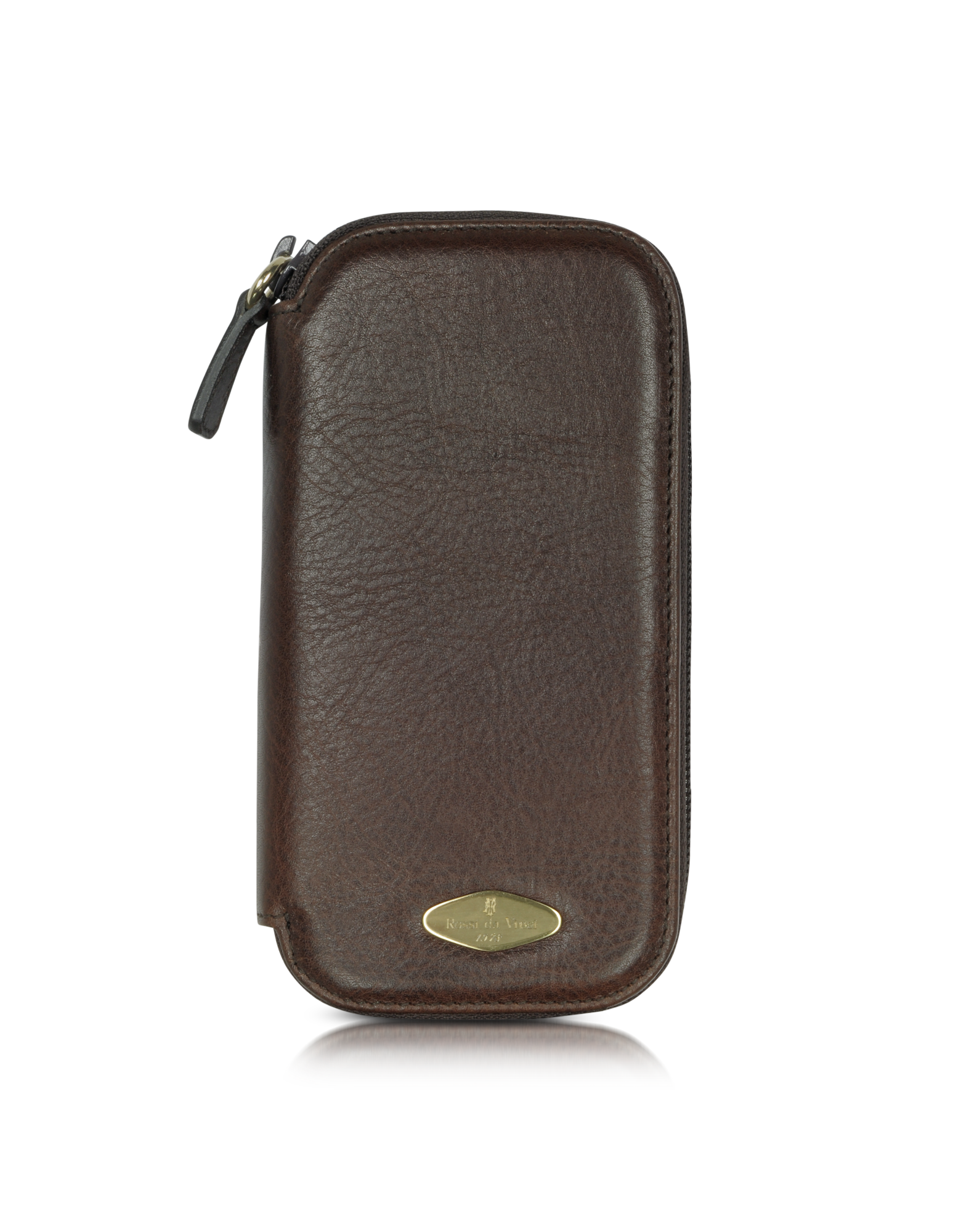 

Brown Leather Watch Box with Zipper