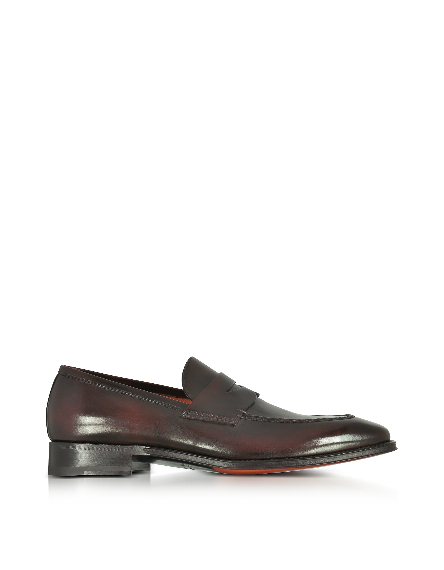 

Duke Dark Brown Leather Penny Loafer Shoes