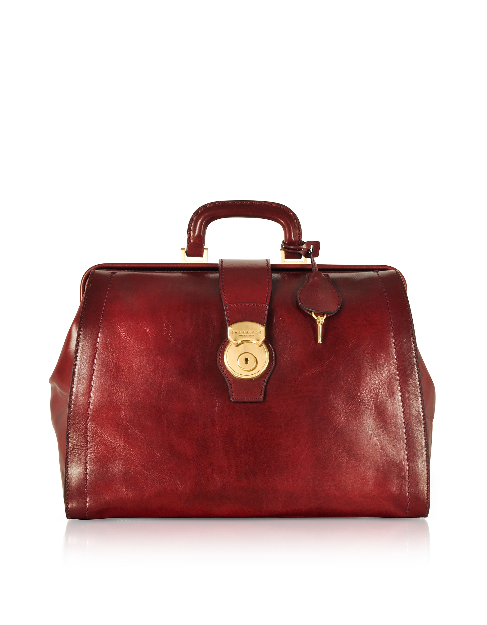 

Capalbio Genuine Leather Doctor Bag, Burgundy