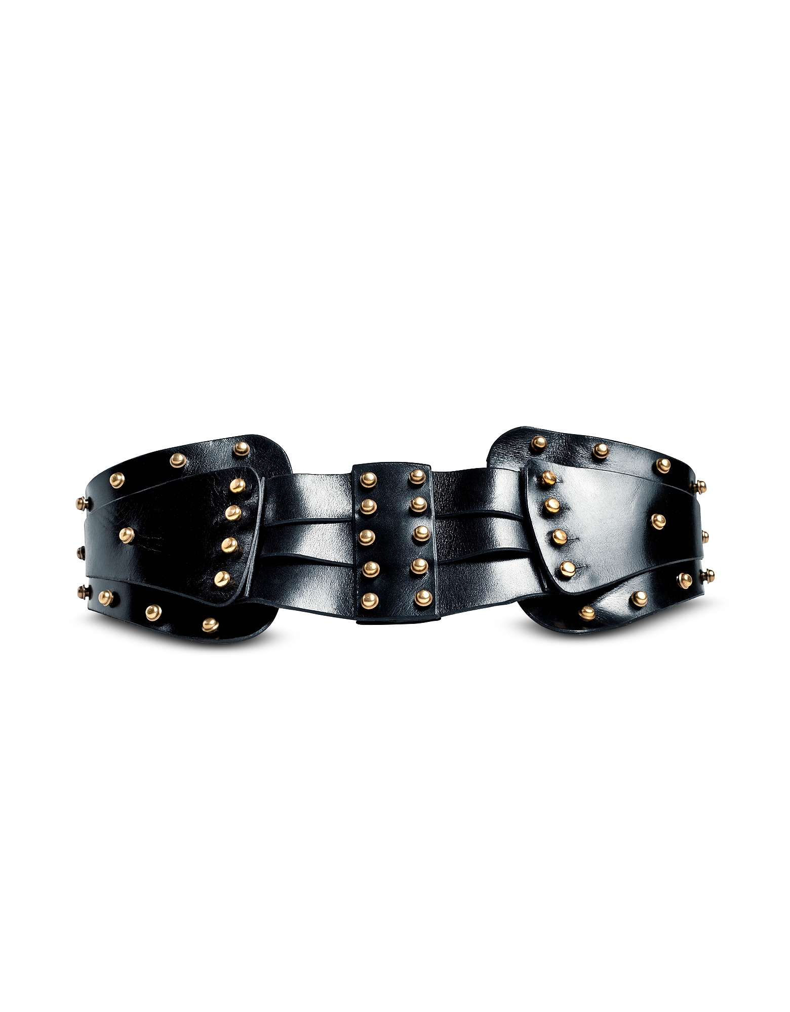 

Black Leather Double Layer Belt