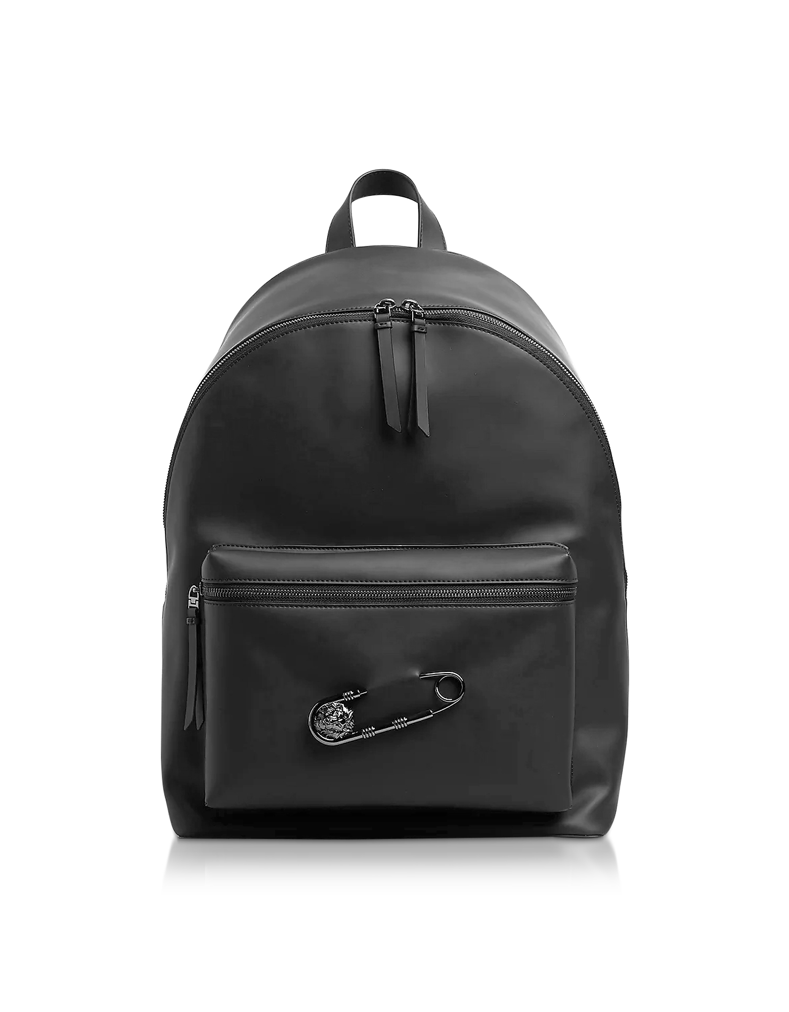 

Black Gummy Calf Leather Backpack
