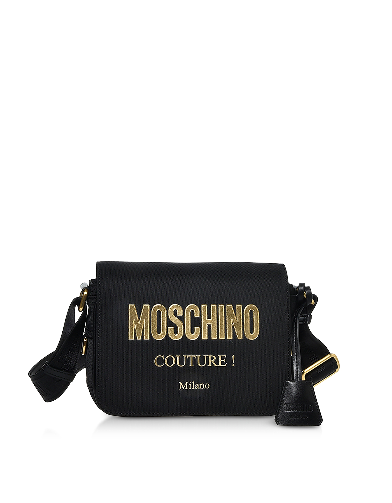 

Black Nylon Couture Signature Shoulder Bag