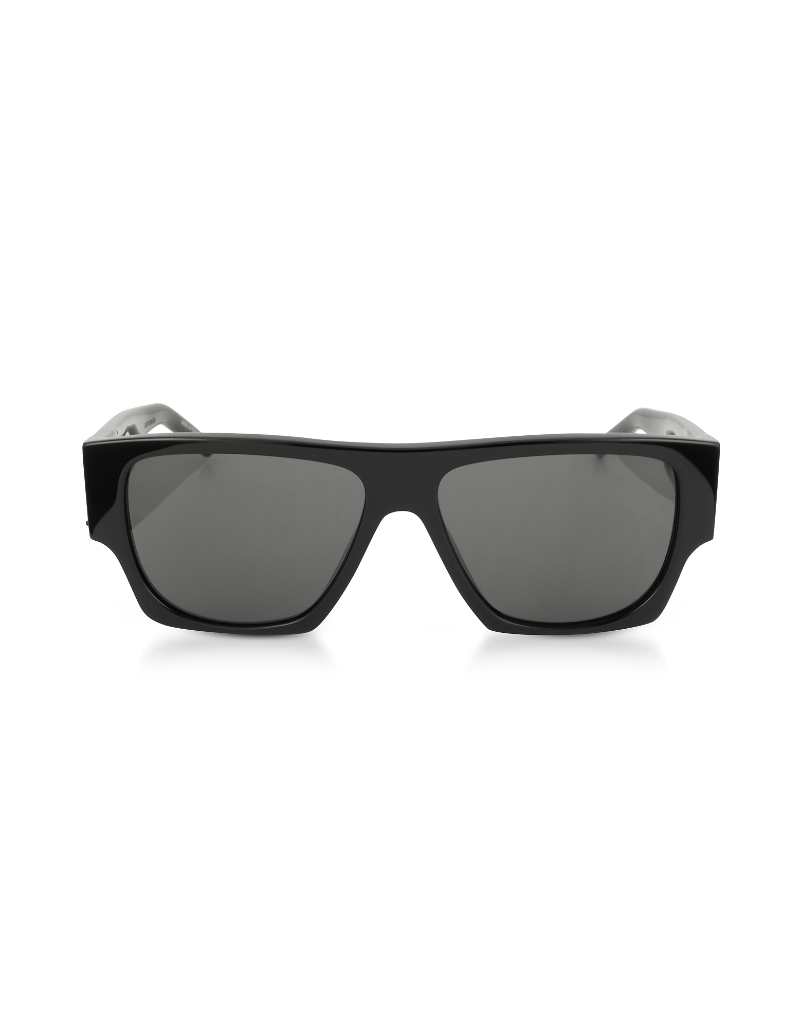 

SL M17 Rectangle Frame Acetate Men's Sunglasses, Black/gray